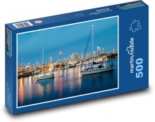 Sydney - Austrália, nočné mesto Puzzle 500 dielikov - 46 x 30 cm 