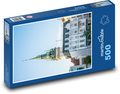 Zámek - kostel - puzzle 500 dílků