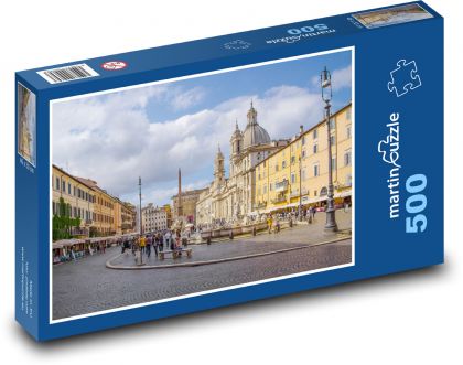 Navona - mesto, Taliansko - Puzzle 500 dielikov, rozmer 46x30 cm 