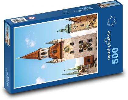 Veža - námestie - Puzzle 500 dielikov, rozmer 46x30 cm 