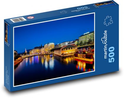 Genewa - Szwajcaria - Puzzle 500 elementów, rozmiar 46x30 cm