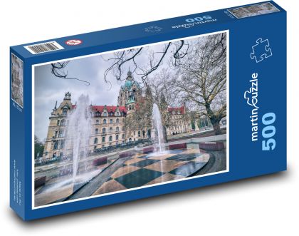 Radnice - Hannover, Dolní sasko - Puzzle 500 dílků, rozměr 46x30 cm