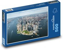 New York - panorama, město Puzzle 500 - 46x30 cm