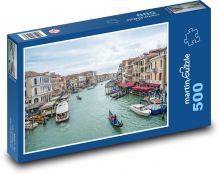 Benátsky kanál, Taliansko Puzzle 500 dielikov - 46 x 30 cm 