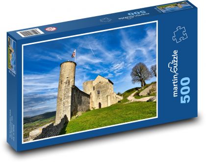 Zrúcanina - starý dom - Puzzle 500 dielikov, rozmer 46x30 cm 