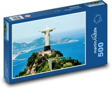 Brazil - Rio, statue Puzzle of 500 pieces - 46 x 30 cm 