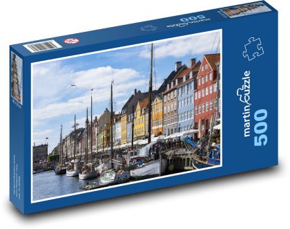 Kopenhagen - Dänemark, Schiffe - Puzzle - 500 Teile