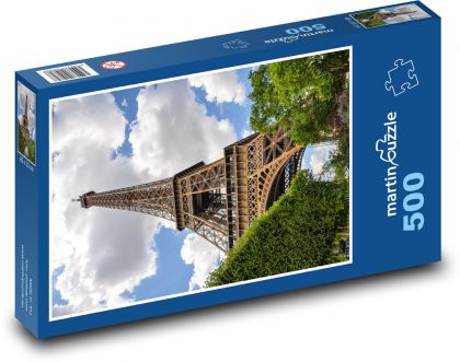 Eiffelova věž - Paříž, Francie - Puzzle 500 dílků, rozměr 46x30 cm