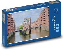 Hamburg - Nemecko, mosty Puzzle 500 dielikov - 46 x 30 cm 