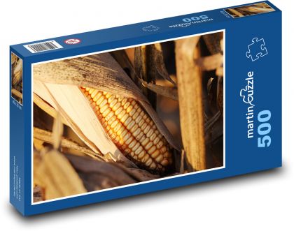 Ripe corn cob - Puzzle of 500 pieces, size 46x30 cm 