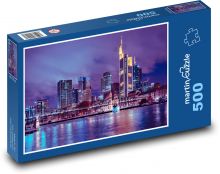 Frankfurt - night city, Germany Puzzle of 500 pieces - 46 x 30 cm