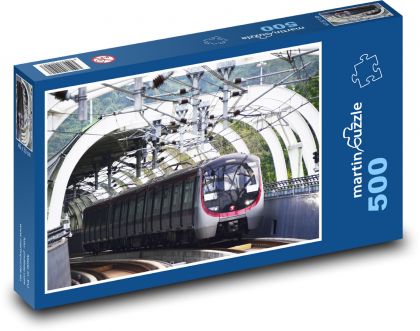 Hong Kong - Čína, vlak  - puzzle 500 dílků