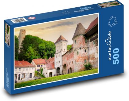 Sandauer gate - city gate, Germany - Puzzle of 500 pieces, size 46x30 cm 
