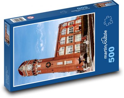 Clock tower - building - Puzzle of 500 pieces, size 46x30 cm 