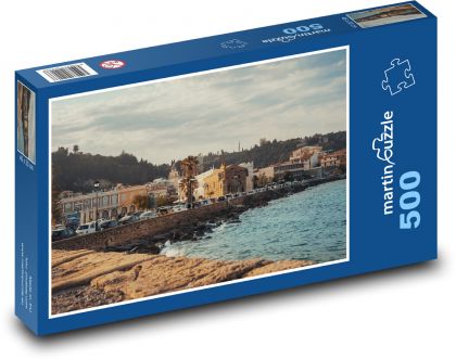 Wybrzeże - port - Puzzle 500 elementów, rozmiar 46x30 cm