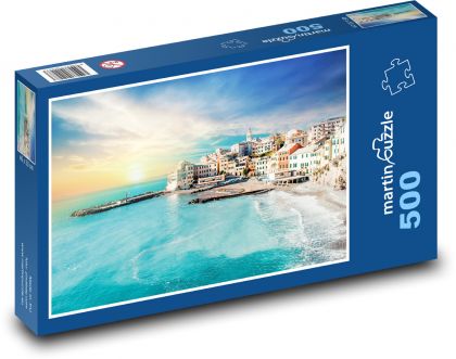 Camogli - Ligúria, Taliansko - Puzzle 500 dielikov, rozmer 46x30 cm 