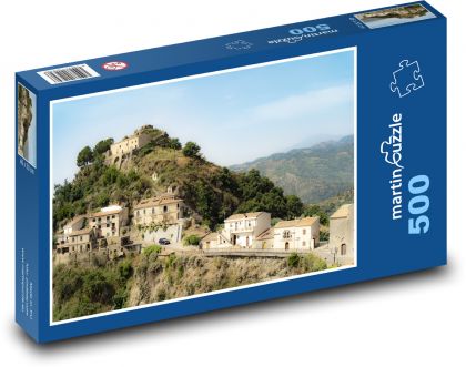Savoca - Itálie, Sicílie - Puzzle 500 dílků, rozměr 46x30 cm