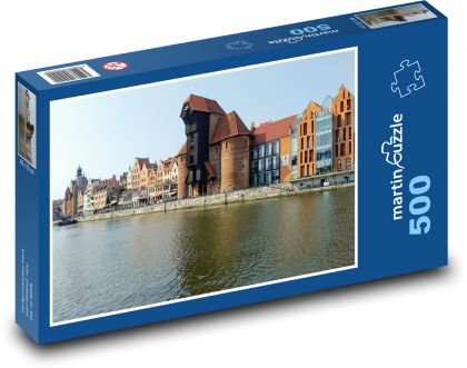 Gebäude am Fluss - Puzzle - 500 Teile