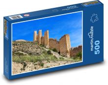 Albarracin - opevnění, Španělsko Puzzle 500 dílků - 46 x 30 cm