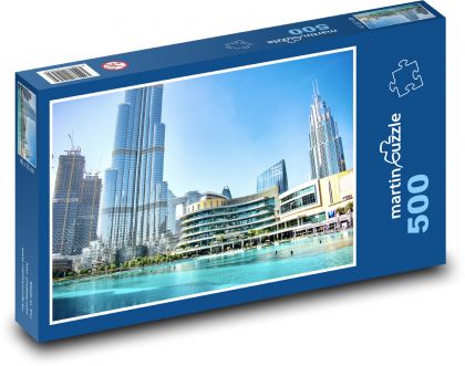 Burdž Chalífa - Dubaj, mrakodrapy - Puzzle 500 dielikov, rozmer 46x30 cm 