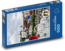 Nyon - hrad, Švýcarsko  Puzzle 500 dílků - 46 x 30 cm