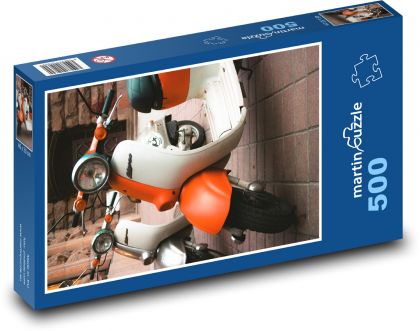 Motocykl retro - Puzzle 500 elementów, rozmiar 46x30 cm