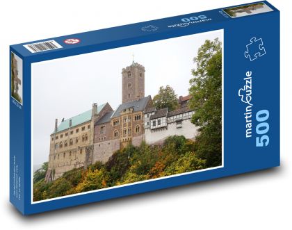 Hrad Wartburg - Německo - Puzzle 500 dílků, rozměr 46x30 cm