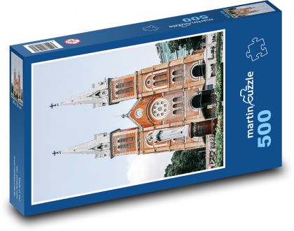 Katedra Notre-Dame - Paryż, Francja - Puzzle 500 elementów, rozmiar 46x30 cm