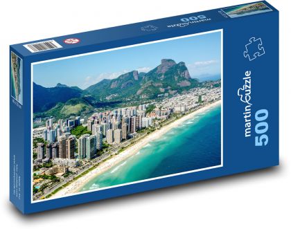 Brazílie - Rio, pobřeží - puzzle 500 dílků