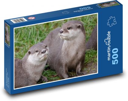 vydry - Puzzle 500 dielikov, rozmer 46x30 cm 