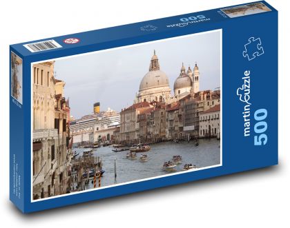 Wenecja - Włochy, kanał - Puzzle 500 elementów, rozmiar 46x30 cm