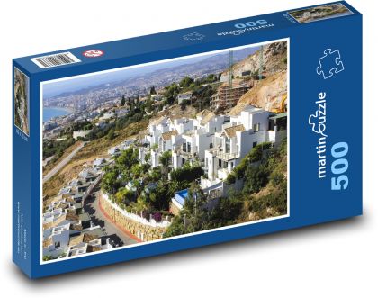 Pobrežné mesto - Puzzle 500 dielikov, rozmer 46x30 cm 