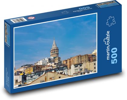 Galátská věž - Istanbul, Turecko - Puzzle 500 dílků, rozměr 46x30 cm