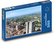 San Gimignano - Toskánsko, Itálie Puzzle 500 dílků - 46 x 30 cm