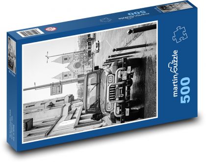 Geländewagen - Kirche - Puzzle - 500 Teile