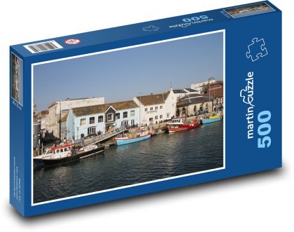 Fischerdorf - Boote, Meer - Puzzle - 500 Teile