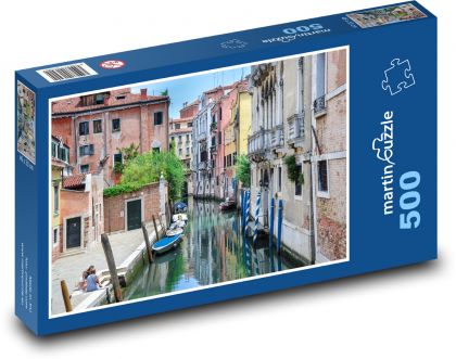 Kolorowa Wenecja - Włochy - Puzzle 500 elementów, rozmiar 46x30 cm