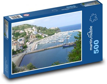 Agropoli - Itálie, přístav - puzzle 500 dílků