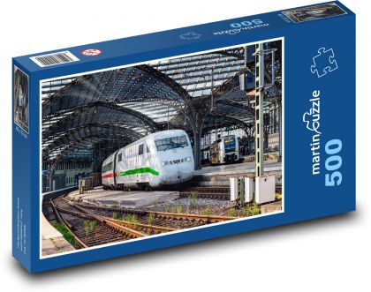 Zug am Bahnhof - Puzzle - 500 Teile