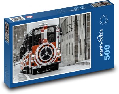 Car - Train - Puzzle of 500 pieces, size 46x30 cm 