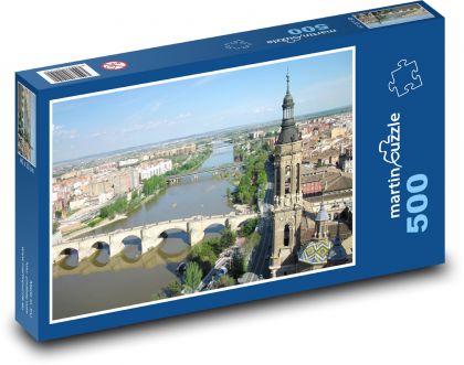 Zaragoza - Španielsko - Puzzle 500 dielikov, rozmer 46x30 cm 