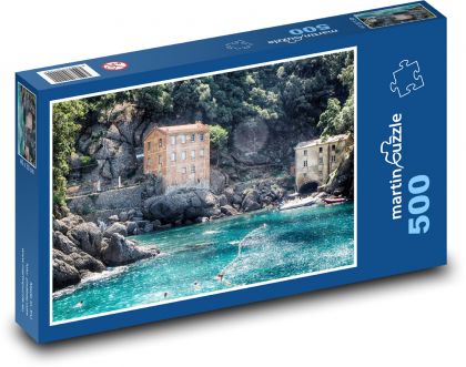 Camogli - Itálie - Puzzle 500 dílků, rozměr 46x30 cm