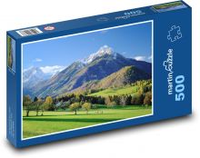 Alpská louka - hory, příroda Puzzle 500 dílků - 46 x 30 cm