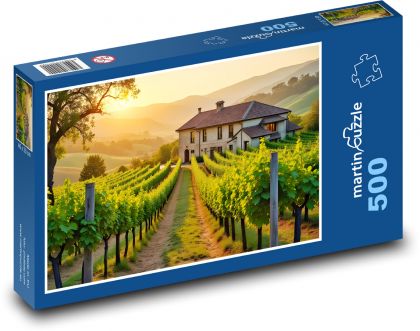 Winnice - sad, przyroda - Puzzle 500 elementów, rozmiar 46x30 cm