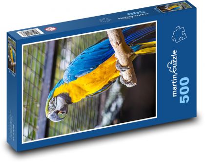 Papoušek - pták, zoo - puzzle 500 dílků