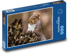 Veverička - hlodavec, zviera Puzzle 500 dielikov - 46 x 30 cm 