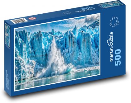 Falling glacier - Puzzle of 500 pieces, size 46x30 cm 