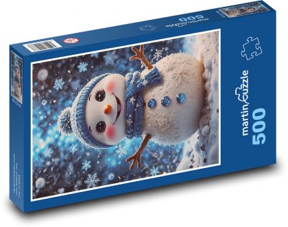 Lachender Schneemann - Puzzle - 500 Teile