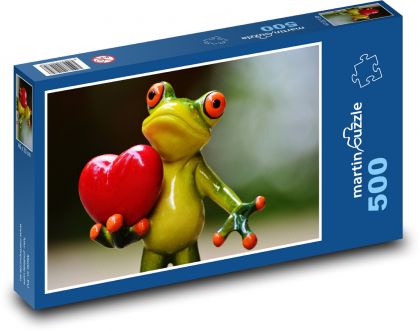 Frosch und Herz - Puzzle - 500 Teile