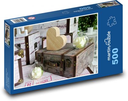 Heart - Valentine´s Day, love - Puzzle of 500 pieces, size 46x30 cm 